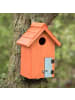 relaxdays Nistkasten in Orange - (B)17 x (H)24,3 x(T)12 cm