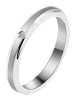 Adeliás Damen Ring aus Edelstahl mit Strass Steinchen in silber