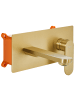 Beliani Wasserhähne CHUNGARA in Gold - (W) 23 x (H) 10 x (L) 16 cm
