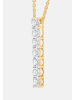 Ethische Diamanten Halskette aus 375 Gelbgold mit Lab Grown Diamant