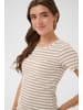 Cream T-Shirt kurzarm CRRibba Regular fit in Feather Gray White Stripe
