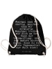 Mr. & Mrs. Panda Drawstring Bag Manchmal sind wir unartig,... mi... in Schwarz