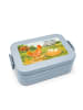 Mr. & Mrs. Panda Bento Box Huhn Stolz Design mit Spruch in Blau Pastell