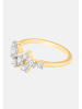 Ethische Diamanten Ring aus 375 Gelbgold mit Lab Grown Diamant
