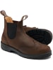 Blundstone Chelsea Boot "#2444 Brogued Antique Brown Leather (Classics Series)" in Braun