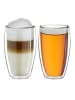Creano 2er Set Doppelwandgläser s-hoch, 250ml Glas