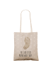 Mr. & Mrs. Panda Tasche Otter Kopfüber mit Spruch in Grau Pastell