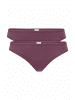 Hessnatur Slip Low Cut 2er-Set in brombeere