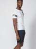 KOROSHI Kurzarm T-Shirt in weiß