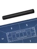 relaxdays Pokermatte in Blau - 120 x 60 cm
