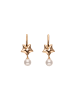 gaya Women Earrings in Rose Gold White