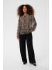Cream Langarm-Bluse CRYuna Straight fit in Natrual Animal Spots
