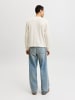 Jack & Jones Langarm-T-Shirt in Antique White