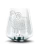 Mr. & Mrs. Panda Gravur Windlicht Sternzeichen Widder ohne Spruch in Transparent