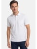 Redmond Poloshirt Basic in Weiß / hellblau