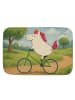 Mr. & Mrs. Panda duschmatte Einhorn Radfahrer Design ohne Spruch in Weiß