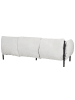Beliani Gartensofa ESPERIA in Grau/Schwarz - (W) 211 x (H) 80 x (L) 96 cm