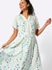WITT WEIDEN Kleid in ecru-blaugrün-bedruckt