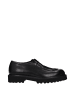 Max Mara Schwarz Leder Oxford-Schuhe und Derby-Schuhe