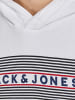 Jack & Jones Logo Hoodie Kapuzen Pullover Sweater JJECORP in Weiß