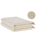 Beliani 2er-Set Handtuch ATIU in Beige