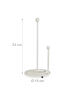 relaxdays Küchenrollenhalter in Weiß - (H)33 cm