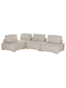 Beliani 4-tlg Modulsofa TIBRO in Beige/Heller Holzfarbton