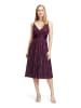 Vera Mont Abendkleid im Glitzer-Look in Shiny Aubergine