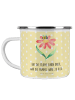 Mr. & Mrs. Panda Pott Hummel Blume mit Spruch in Gelb Pastell