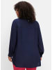 sheego Longbluse in tiefblau
