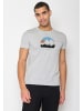 GreenBomb T-Shirt Nature Forest Happy in Heidekraut Grau