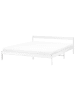 Beliani Doppelbett MADONE in Weiß - (W) 185 x (H) 65 x (L) 205 cm