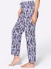WITT WEIDEN Schlafanzug-Hose in marine-himmelblau-bedruckt