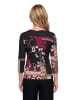 Betty Barclay Basic Shirt mit Rundhalsausschnitt in Black/Dark Red