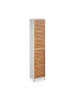 relaxdays Badezimmerschrank in Weiß/ Natur - (B)40 x (H)190 x (T)30 cm