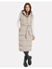 Threadbare Longweste THB Robbie Premium Hoodie Gilet in beige