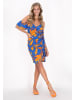 IZIA Women Skirt in blue yellow