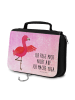 Mr. & Mrs. Panda NeZeichenssaire Flamingo Yoga mit Spruch in Aquarell Pink
