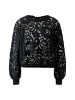 Oui Sweatshirt Spitze in black