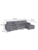 MCW Ecksofa mit Bettkasten L16, Beige