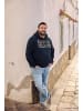 Men Plus Sweatshirt in navy blau