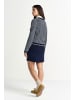 Rich & Royal Strickjacke in marine weiß - 0001