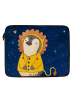 Mr. & Mrs. Panda Laptop Tasche Löwe Astrologie Design ohne Spruch in Weiß