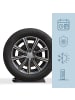 relaxdays 2 x Reifenschoner in Schwarz - (B)20 x (H)44 x (T)4 cm