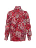 Olsen Bluse Boho Chic in rot weiß