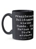 Mr. & Mrs. Panda Tasse Spruch Französische Bulldogge mit Spruch in Schwarz