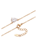 faina Women Necklace in Rose Gold White