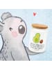 Mr. & Mrs. Panda Vorratsdose Avocado Kern rollt mit Spruch in Weiß