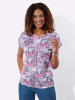 WITT WEIDEN Kurzarmshirt in fuchsia-bedruckt