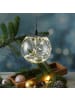 MARELIDA LED Leuchtkugel Lichterkugel Kugelleuchte hängend D: 15cm in transparent